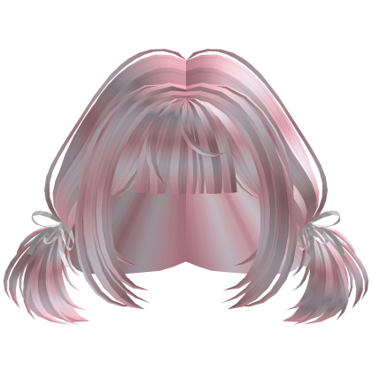 Pink Kawaii Pigtails w White Bows