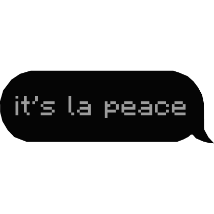 its la peace meme Roblox item
