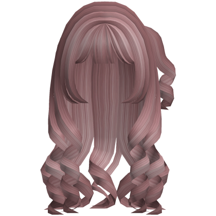 swirly curled kawaii cute side pigtail Pink