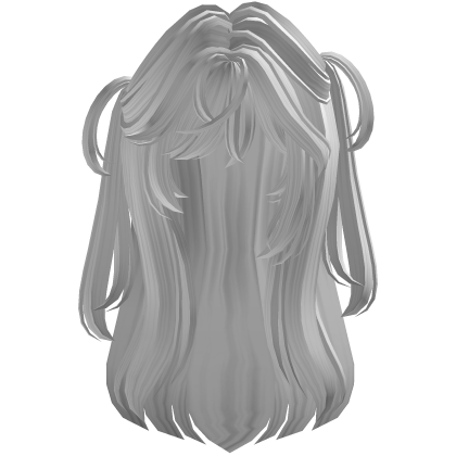 Y2K Long Messy Hair (White) Roblox item