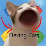 Flexing cats.