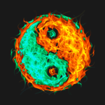 Green&Fire Yin Yang