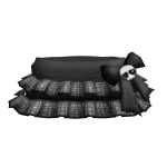Gothic/Mall Goth Mini Skirt | White & Black