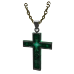 Emerald Cross Necklace