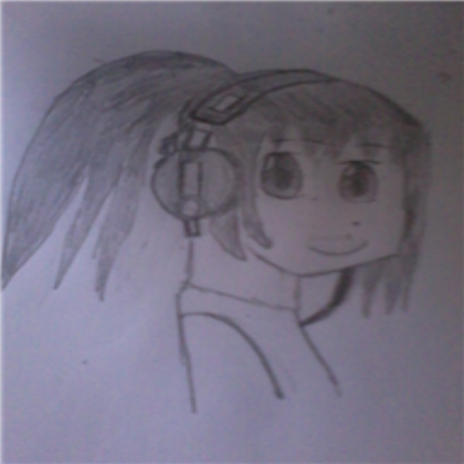 Manga Girl With Headphones Roblox decal