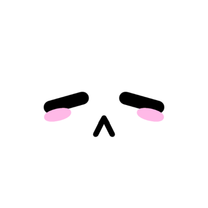 Neko kawaii face Roblox decal