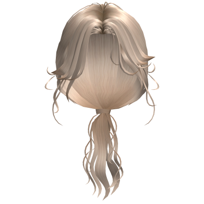 Blonde Low Ponytail