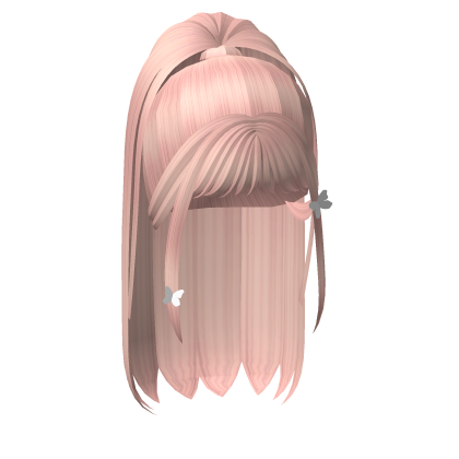 Pink KPop Ponytail Hair Roblox item