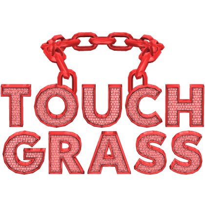 Touch Grass Red Chain Roblox item