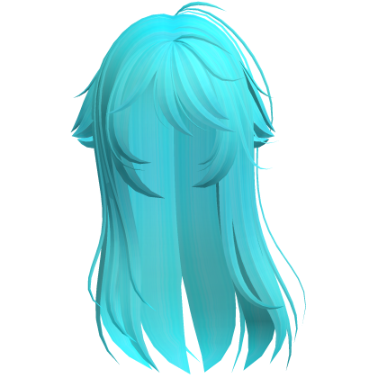 Blue Shy Moe Cat Girl Windy Whispy Hair