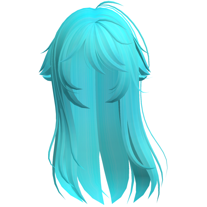 Blue Shy Moe Cat Girl Windy Whispy Hair
