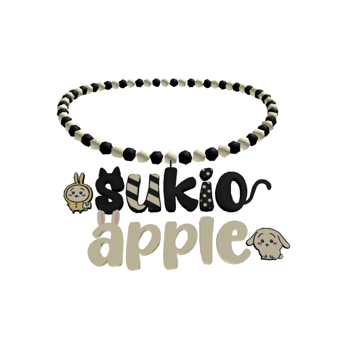 sukio n apple's necklace! ♡