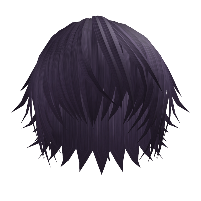 Y2K grunge messy hair purple