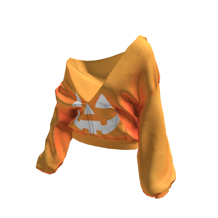 🎃 Halloween Pullover Baggy Hoodie Orange&White