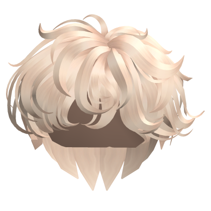 Curly Messy Cool Boy Hair - Blonde Roblox item