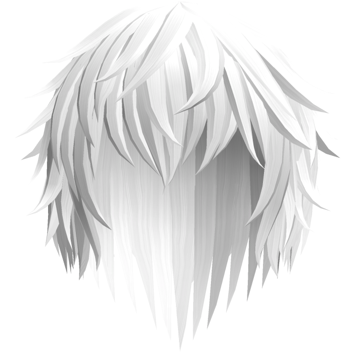 White Vkei Emo Scene Hair