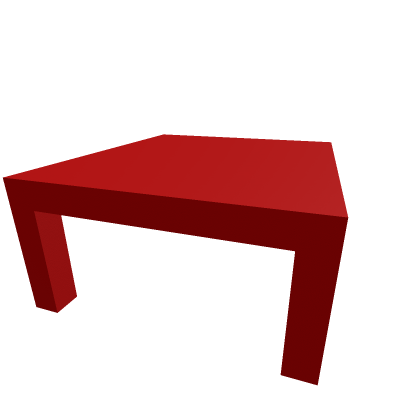Red table