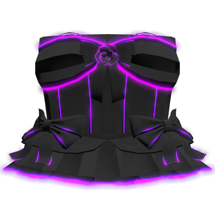 🎃Halloween Glow Coquette Bow Corset Dress Purple
