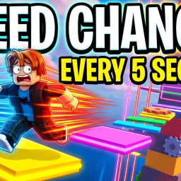 Tower Obby but every 5 Seconds your Speed Changes