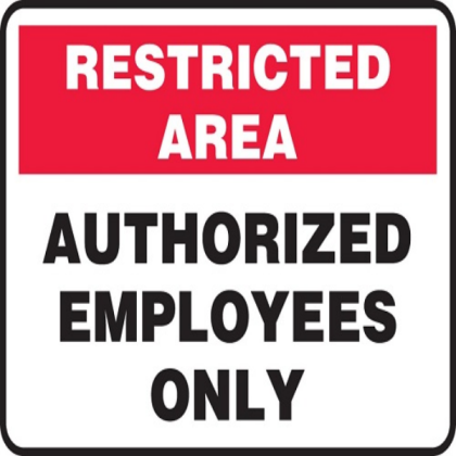 Employees only Sign Roblox decal