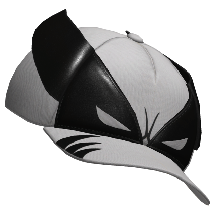 White Backwards Wolverine Cap Roblox item