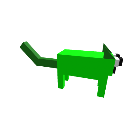 green cat