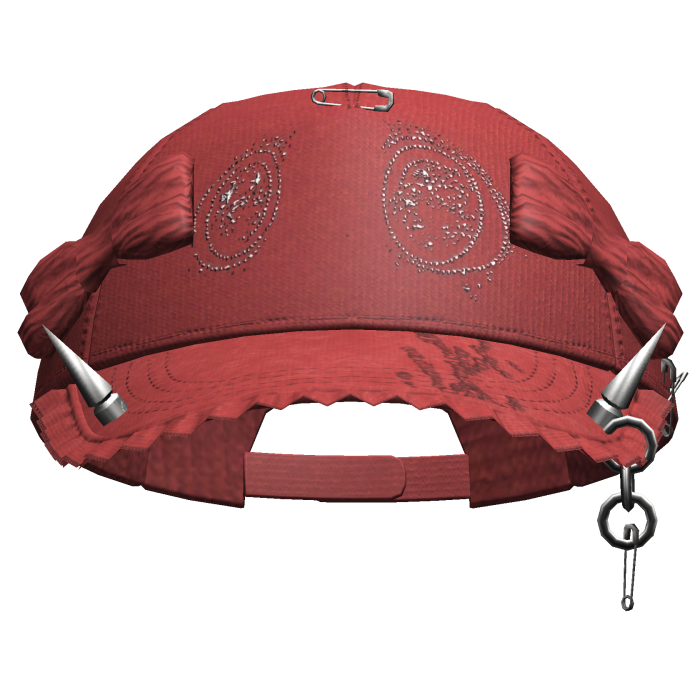 Grunge Anime Eyes Cap (Red)