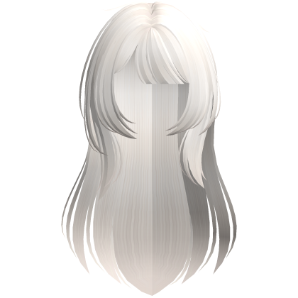 ♡ cute long messy pastel blonde hair w bangs Roblox item