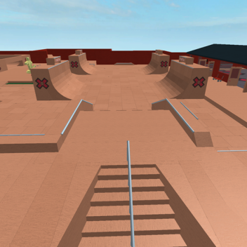 The roblox X-Games skatepark. 