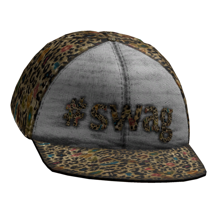 tilted leopard print swag hat