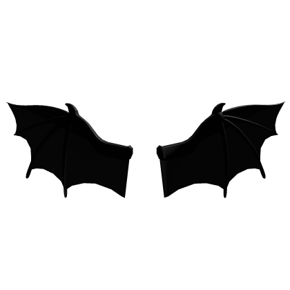 Black Bat Back Wings