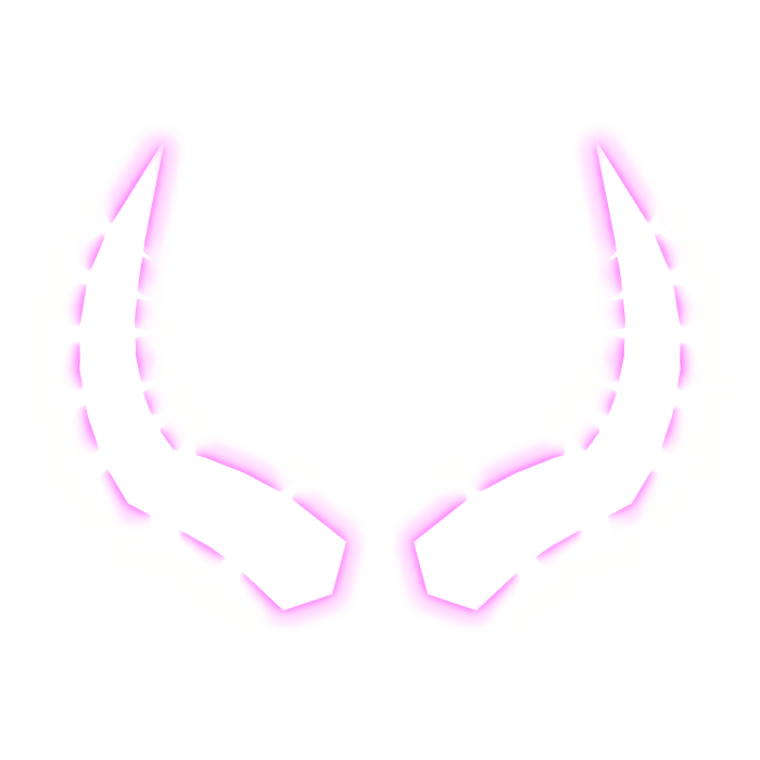 Pink Glowing Horns 