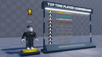 Time Played Leaderboard with Player Thumbnails preview 2