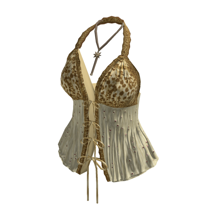 Y2K Coquette Lace Corset Top (Brown)