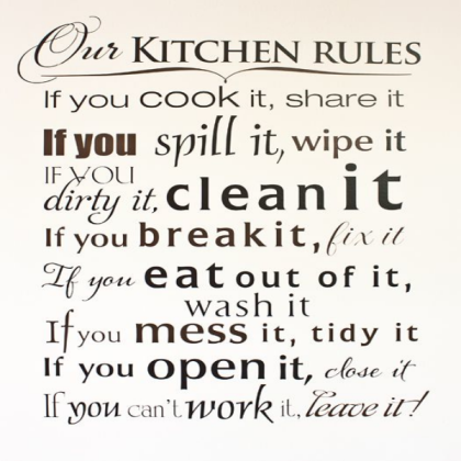cute kitchen rules Roblox decal