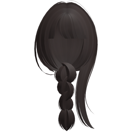 raiden shogun long anime braid brown Roblox item