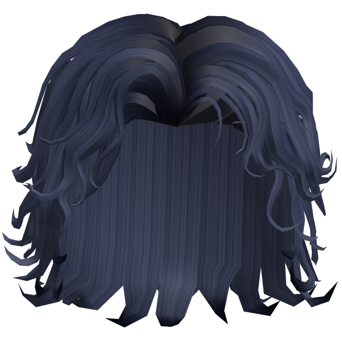 Wavey Navy Blue Surfer Male Curly Hair
