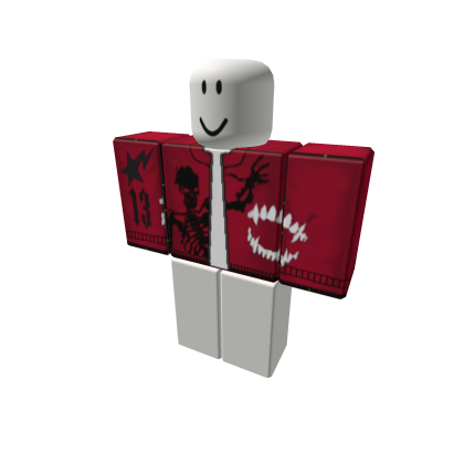 Red skeleton shirt for PITZO thumbnail