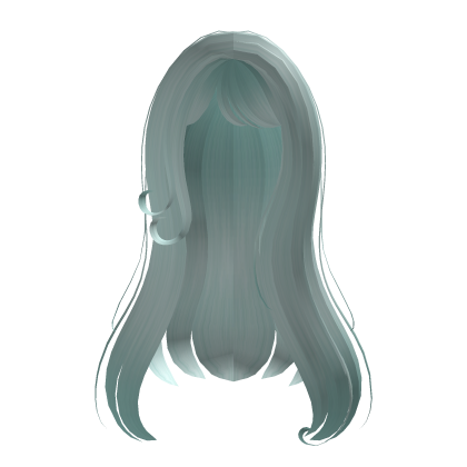 Long Soft Siren Waves Hair Light Blue Y2K Anime Roblox item