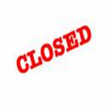 Closed sign Roblox decal