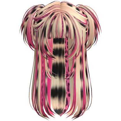 Vamp Long Straight Pigtails Pink&Blonde Roblox item