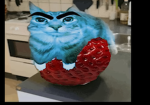 Strawberry berry cat