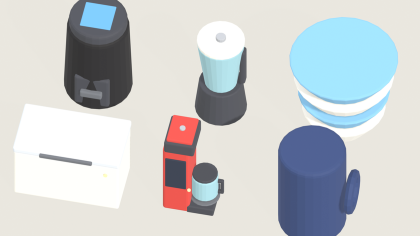 Low Poly Kitchen Appliance Pack x55 Cooking Props preview 2