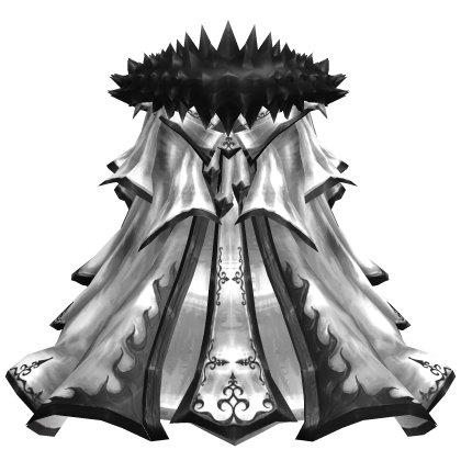 White and Black Monarch Cape
