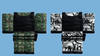 [R15 layered] 12 military camo body armor preview 2
