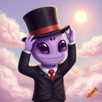 The Fancy Purple Alien
