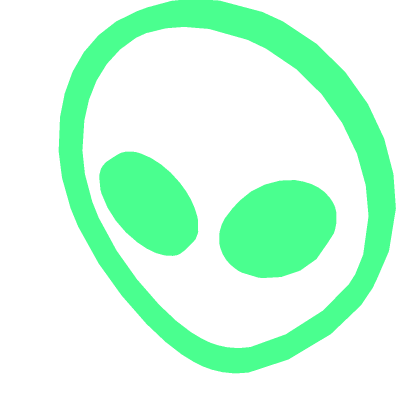 👽 Neon light alien wall decoration