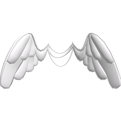 Cute Angel Ribbon Wings in White Roblox item