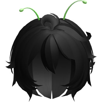 👽 Cute Silly Alien Hair in Black