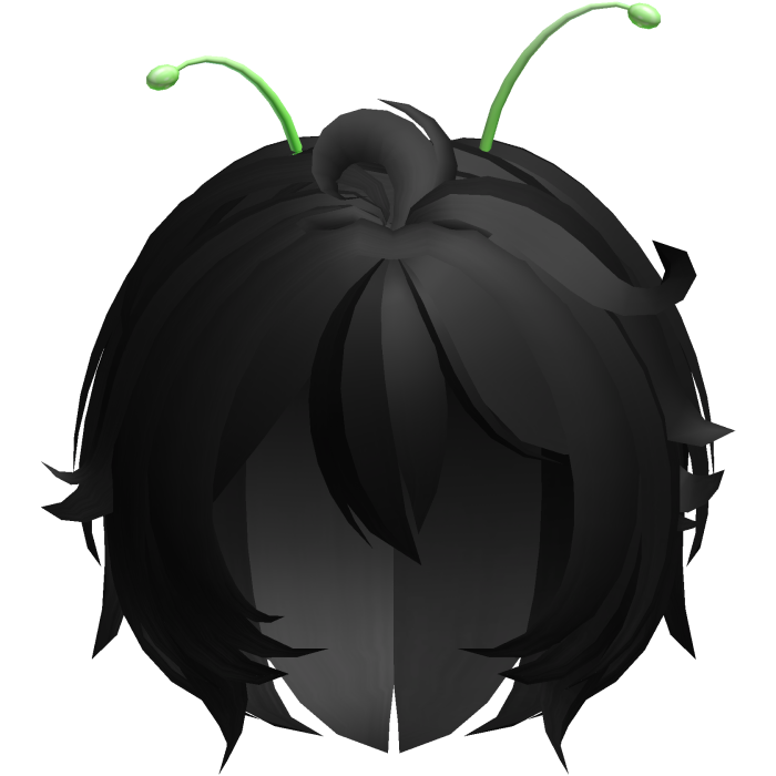 👽 Cute Silly Alien Hair in Black